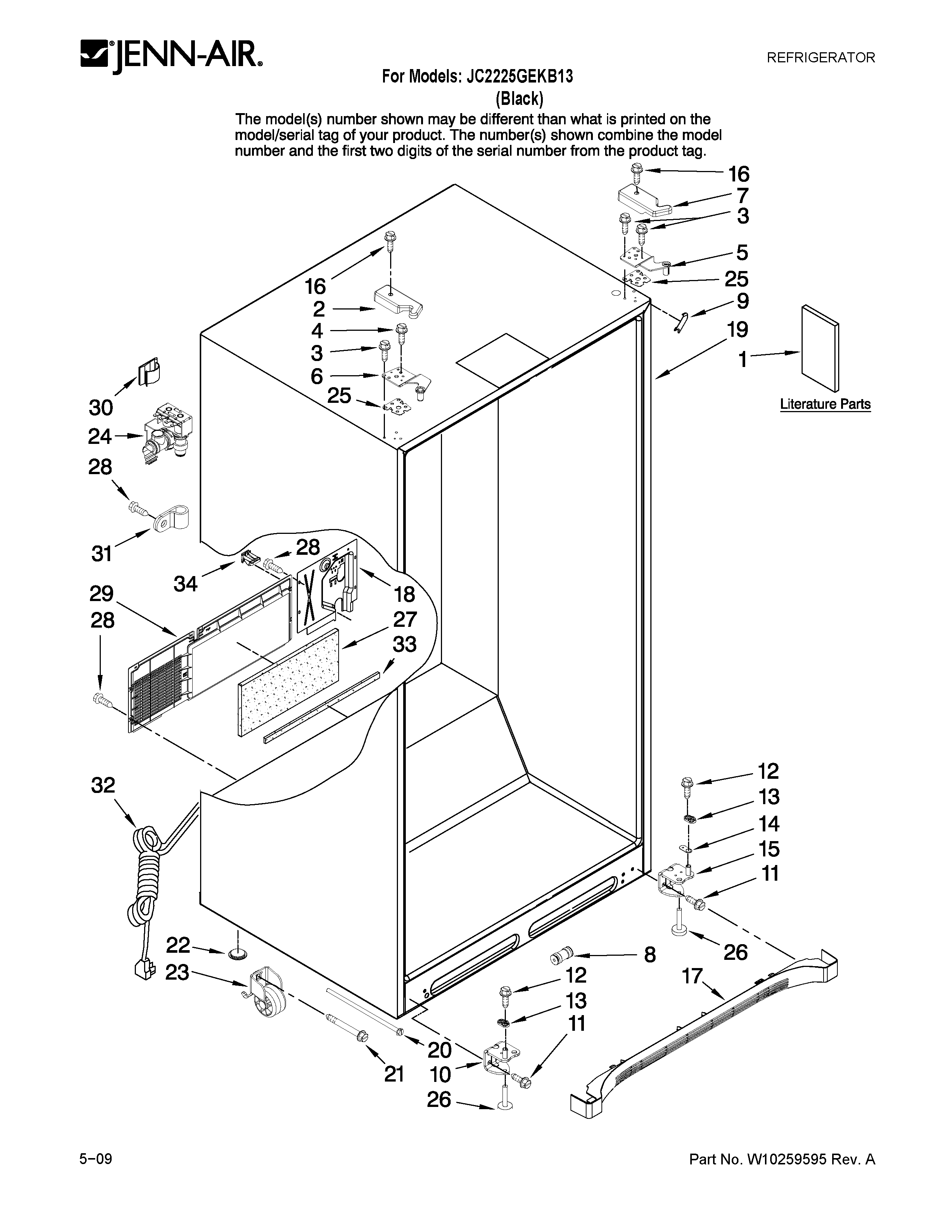 Cabinet parts