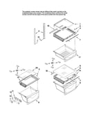 Refrigerator shelf parts
