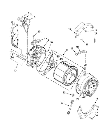 Tub and basket parts
