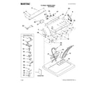 Maytag 7MMGM0110WW0 top and console parts diagram