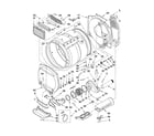 Maytag YMET3800TW2 dryer bulkhead parts diagram