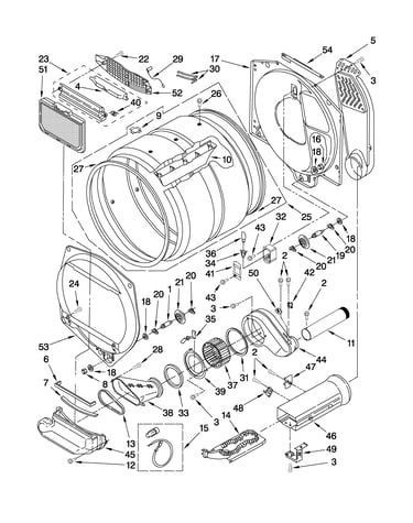 Dryer bulkhead parts