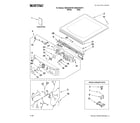 Maytag MEDE300VW1 top and console parts diagram