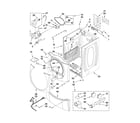 Maytag MEDE500VW1 cabinet parts diagram