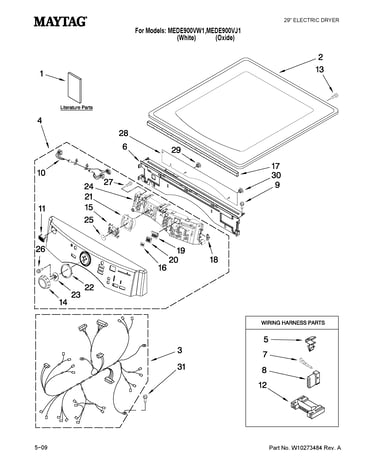 Top and console parts