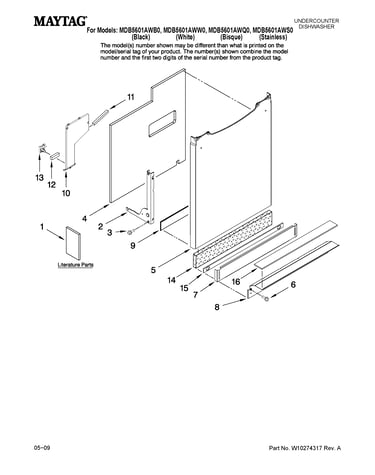 Door and panel parts