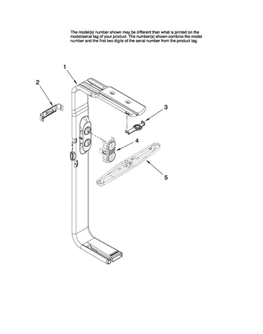 Upper wash and rinse parts
