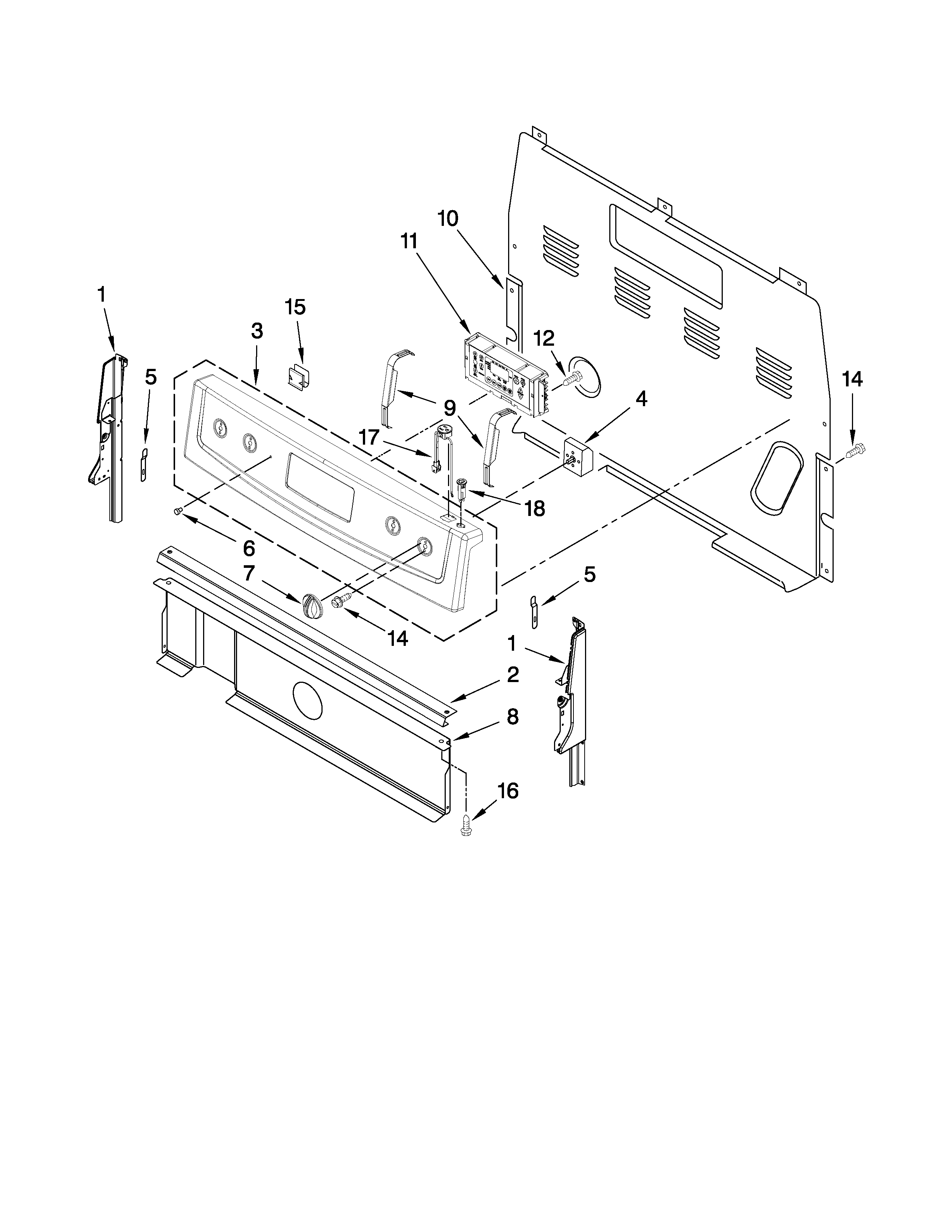 Control panel parts