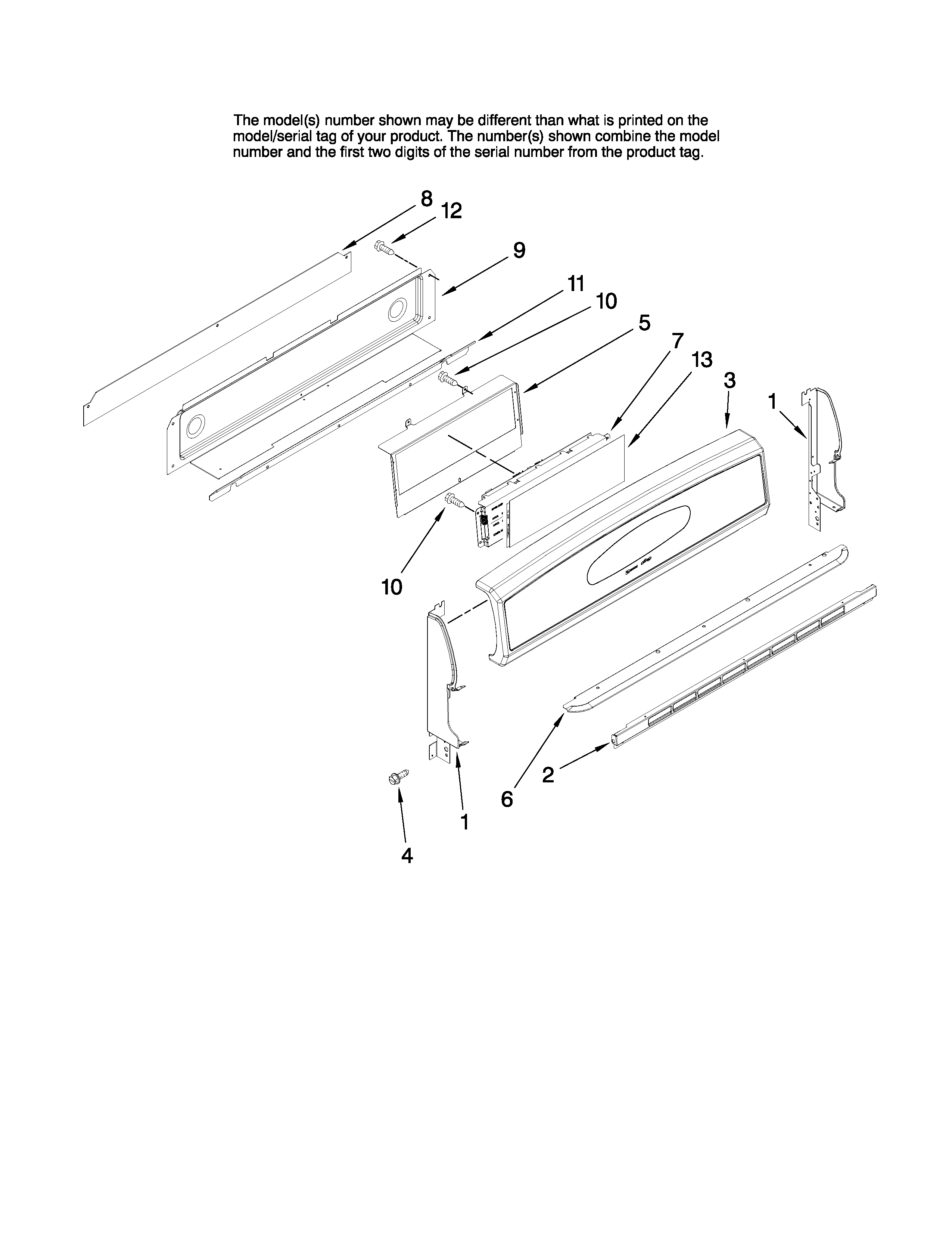 CONTROL PANEL PARTS