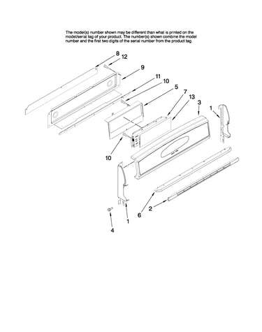 Control panel parts