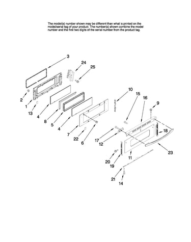 Upper door parts