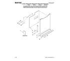 Maytag MDB6702AWW0 door and panel parts diagram