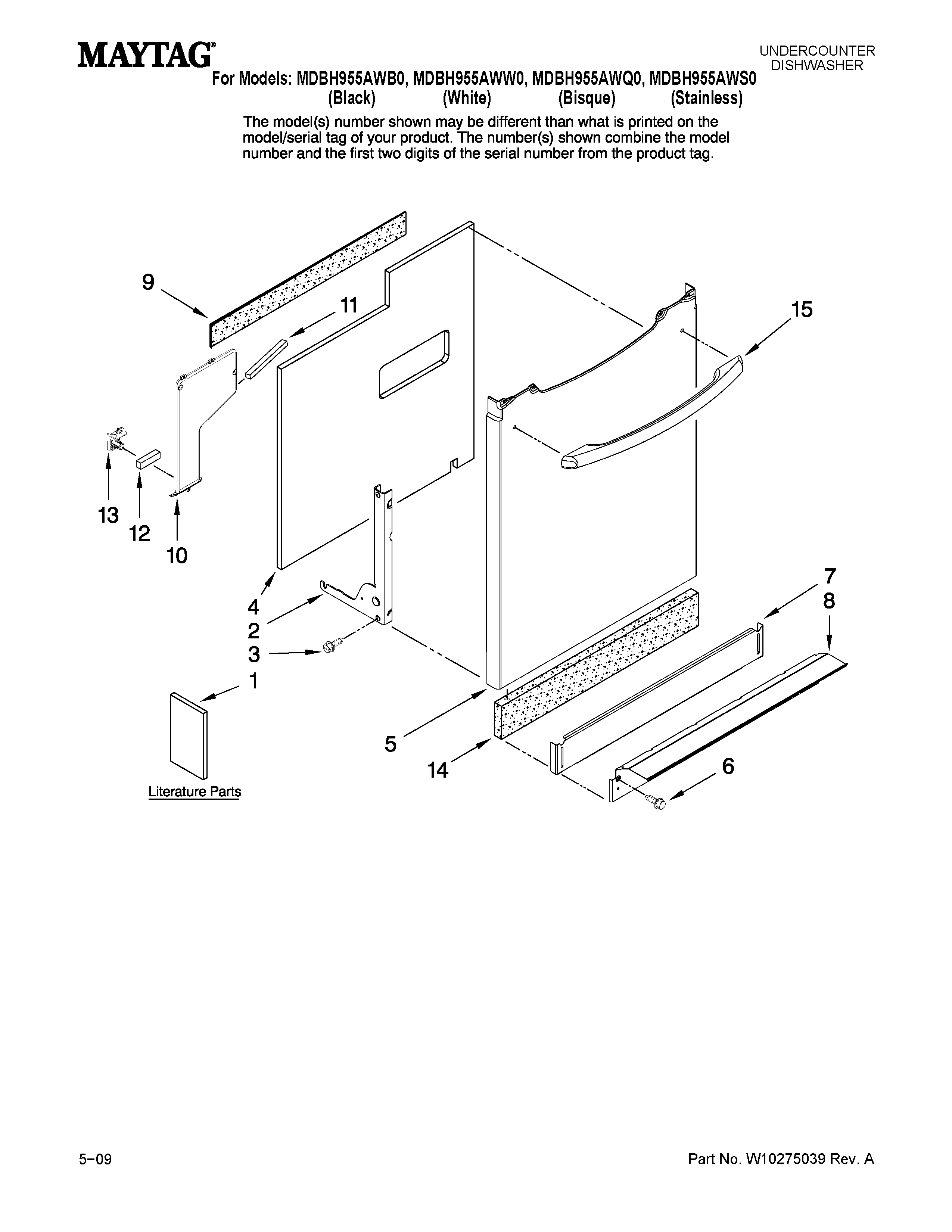 Door and panel parts