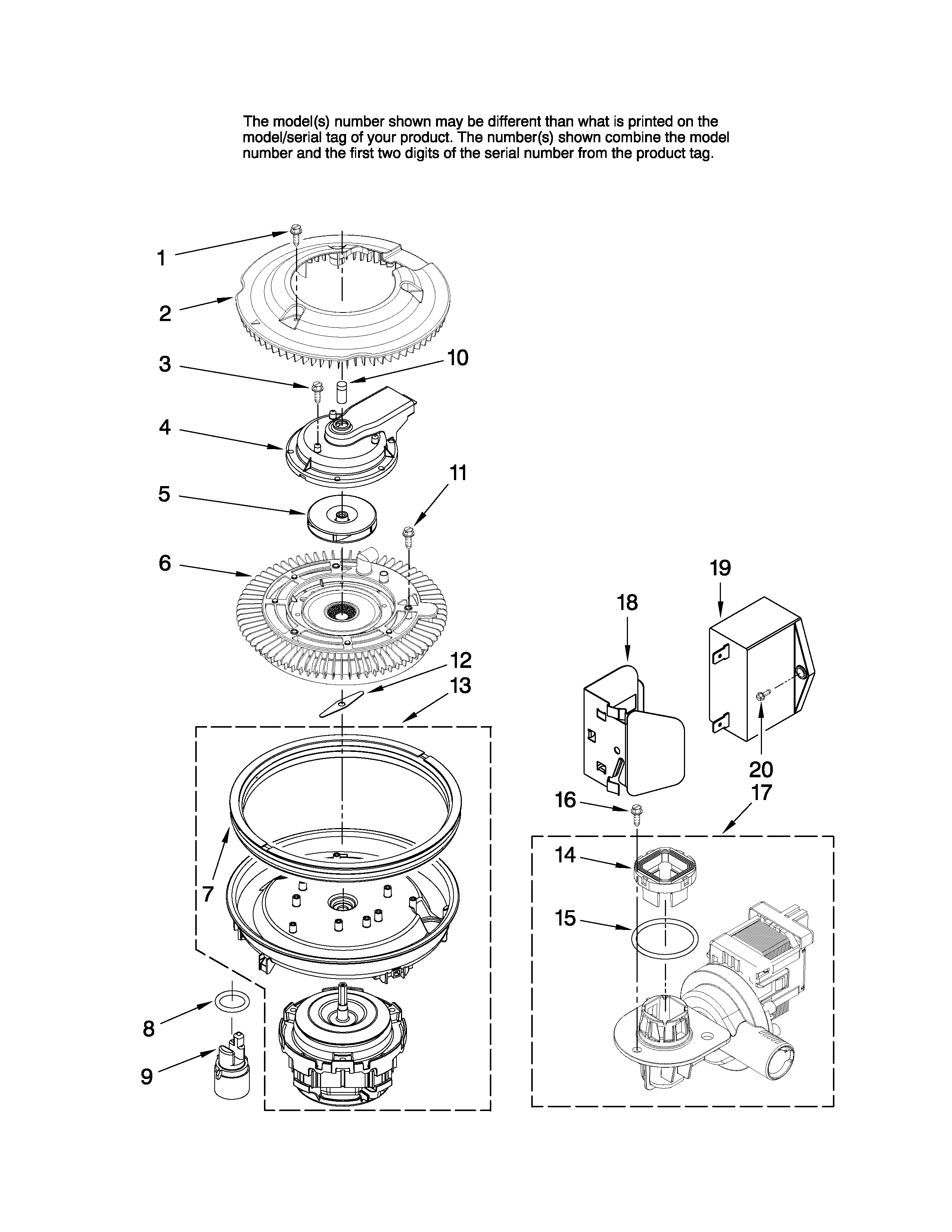 Pump and motor parts
