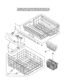 Upper and lower rack parts