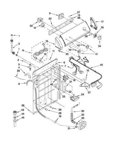 Controls and rear panel parts