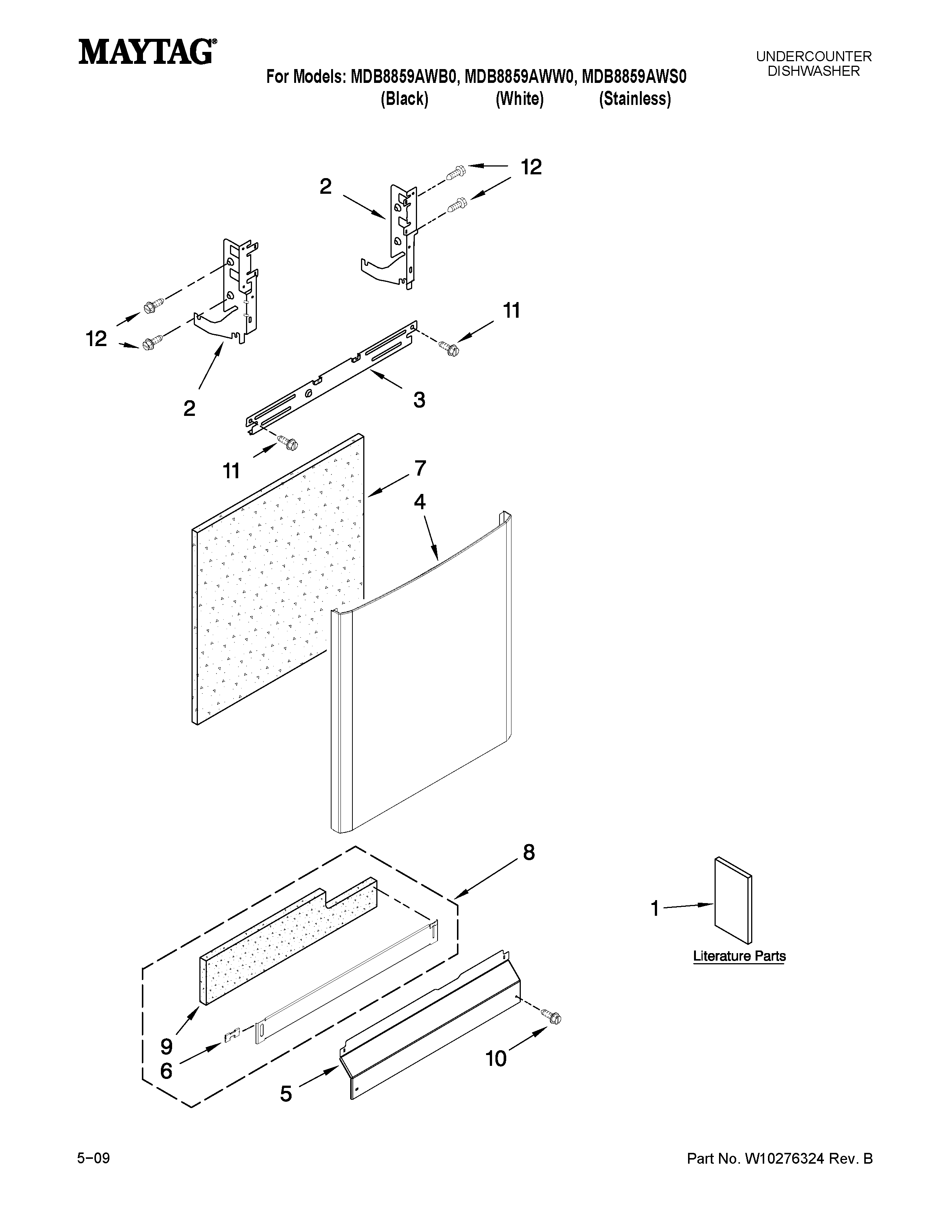 Door and panel parts