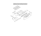 Maytag MER5765RCW1 drawer and rack parts diagram