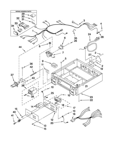 Control panel and separator parts