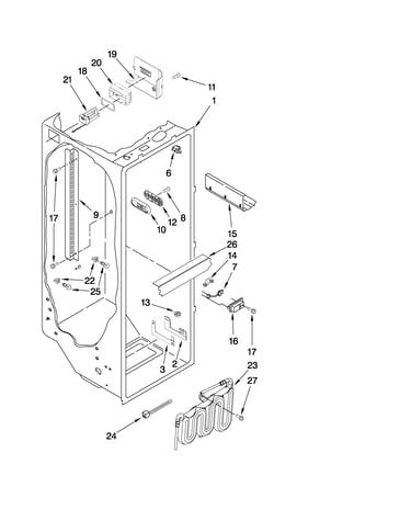 Refrigerator liner parts