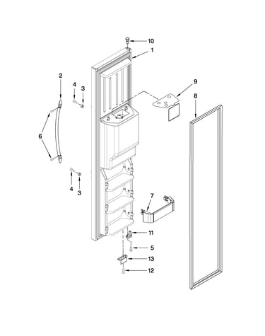 Freezer door parts
