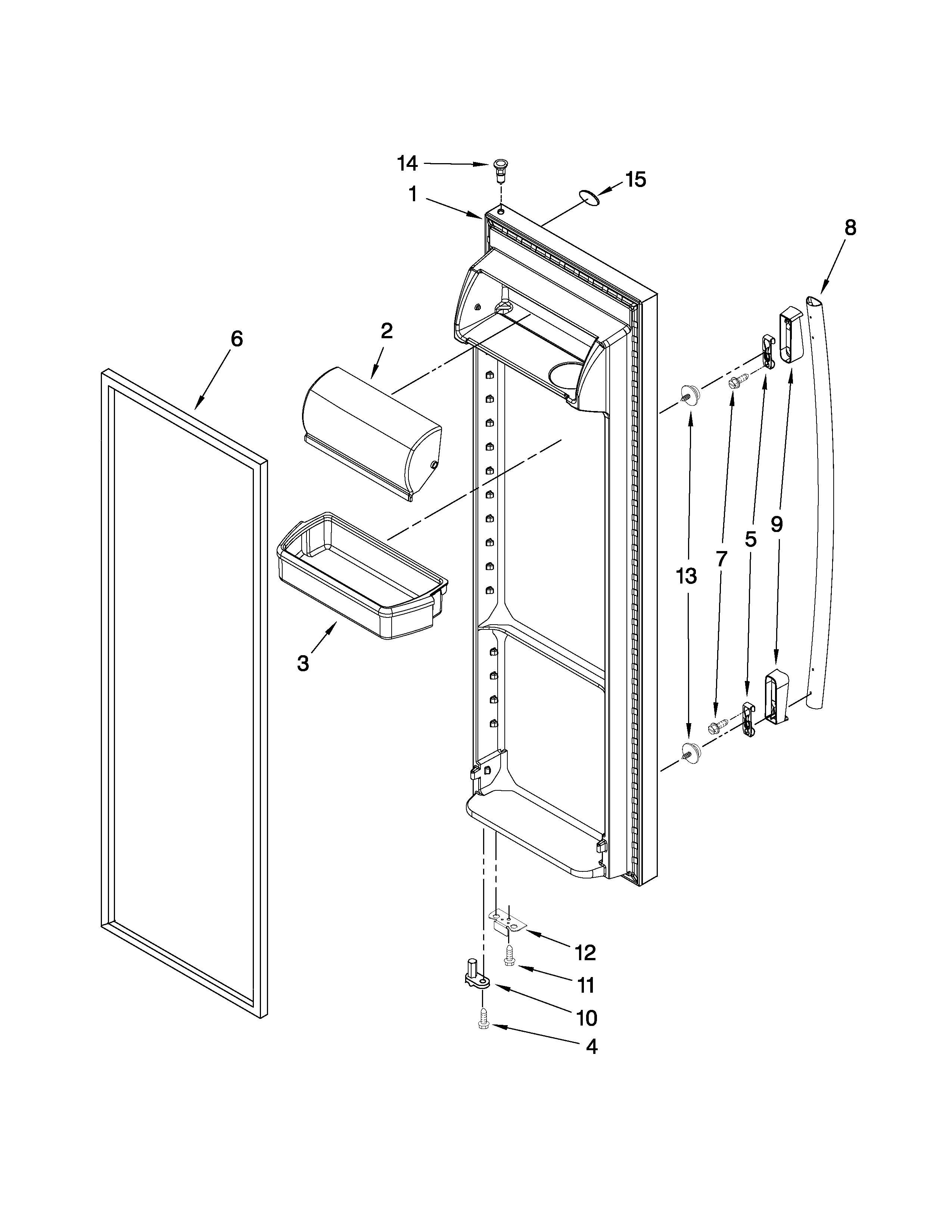 REFRIGERATOR DOOR PARTS