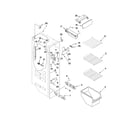 Whirlpool ED5FHAXVY00 freezer liner parts diagram