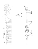 Motor and ice container parts