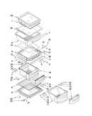 Refrigerator shelf parts