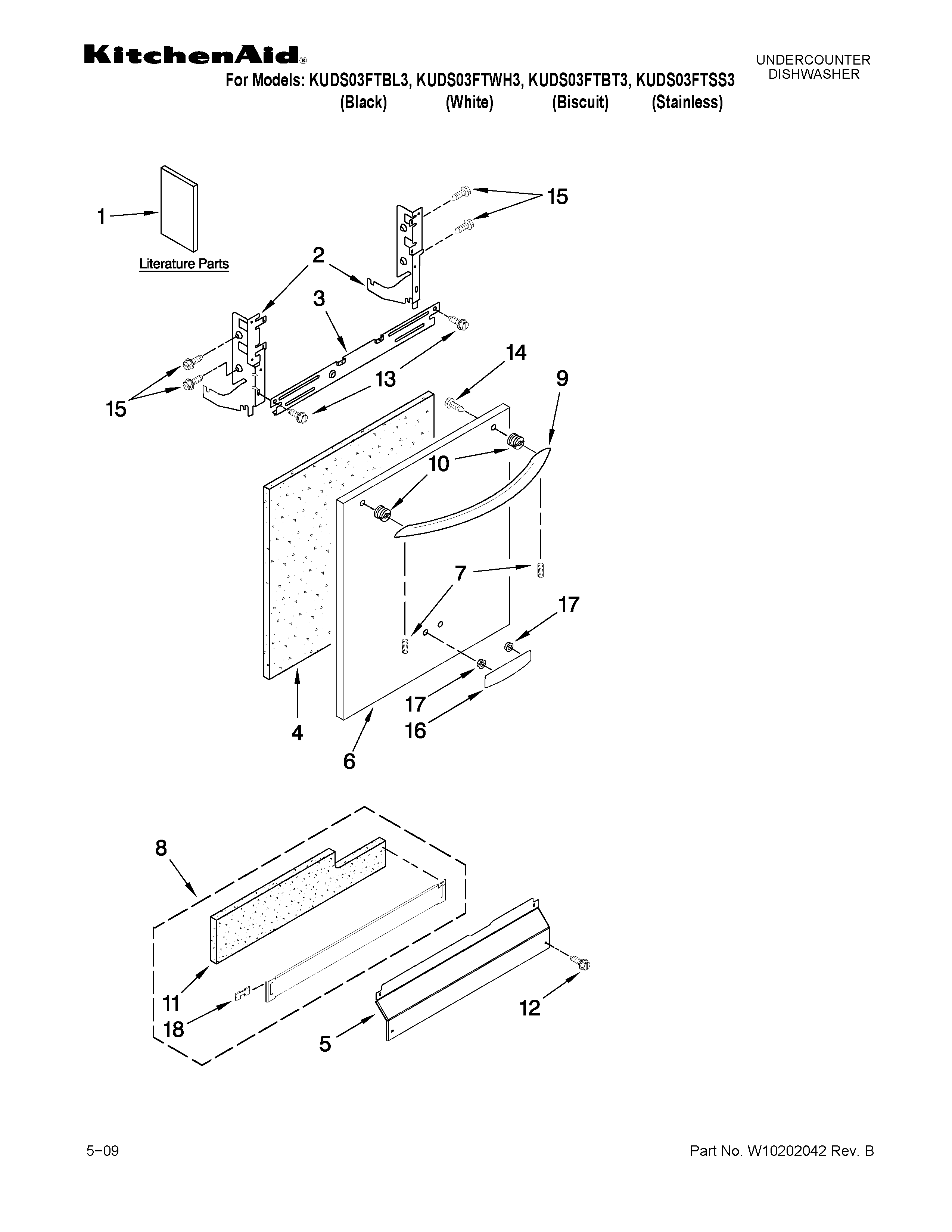 Door and panel parts