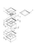 Refrigerator shelf parts