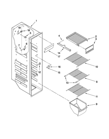 Freezer liner parts
