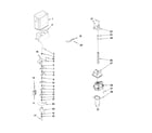 KitchenAid KSRV22FVBL01 motor and ice container parts diagram
