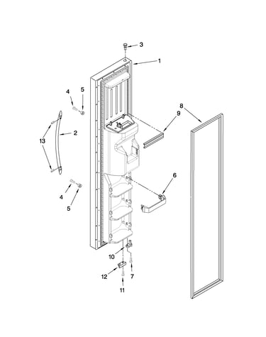 Freezer door parts