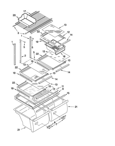 Shelf parts