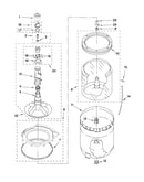 Agitator, basket and tub parts