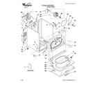 Whirlpool WED5790VQ1 cabinet parts diagram