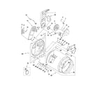Whirlpool WED5790VQ1 bulkhead parts diagram