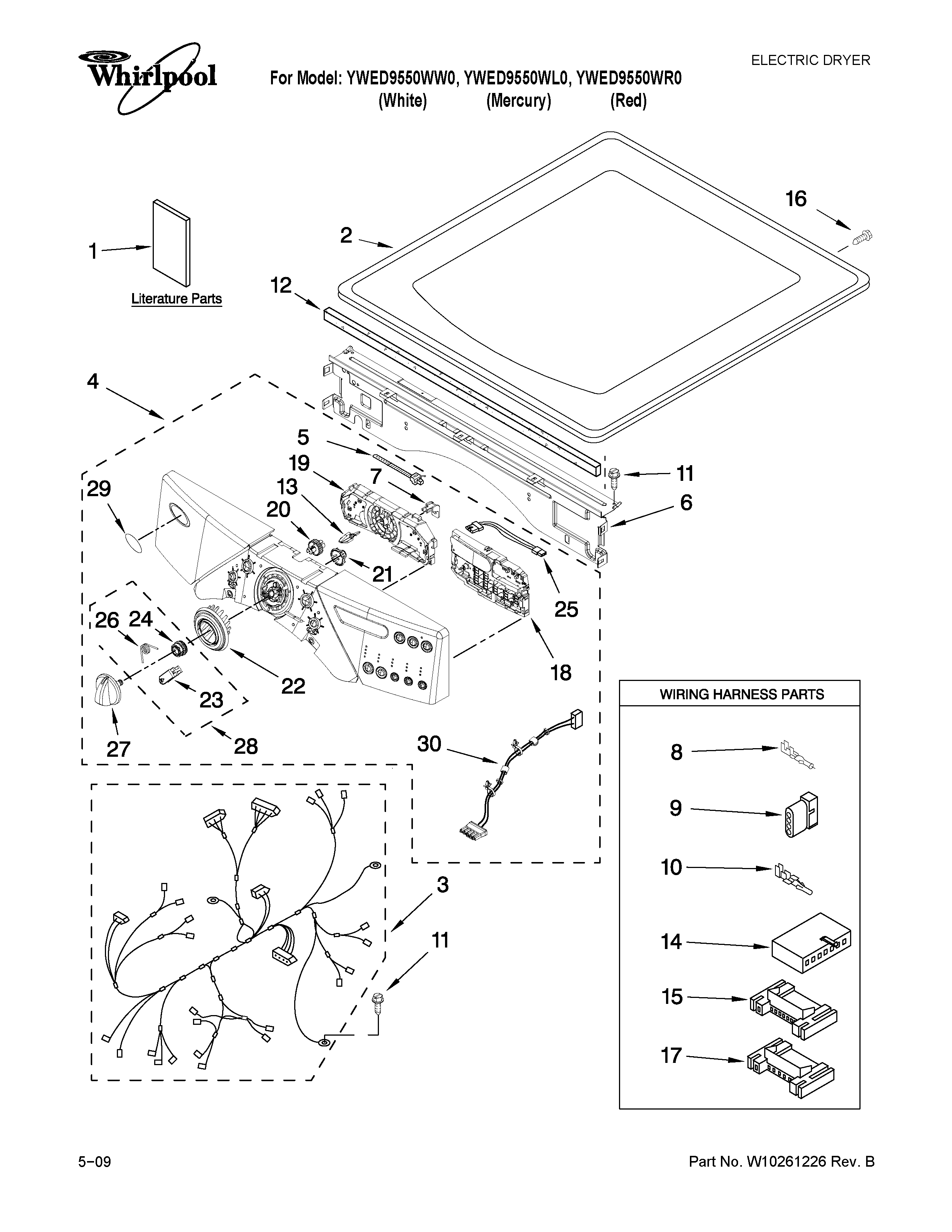 TOP AND CONSOLE PARTS