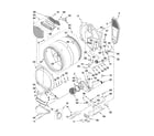Whirlpool YWED9550WR0 bulkhead parts diagram