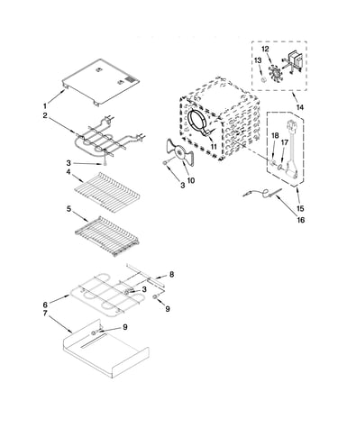 Internal oven parts