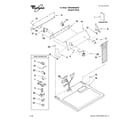 Whirlpool 7MWG66800WQ0 top and console parts diagram