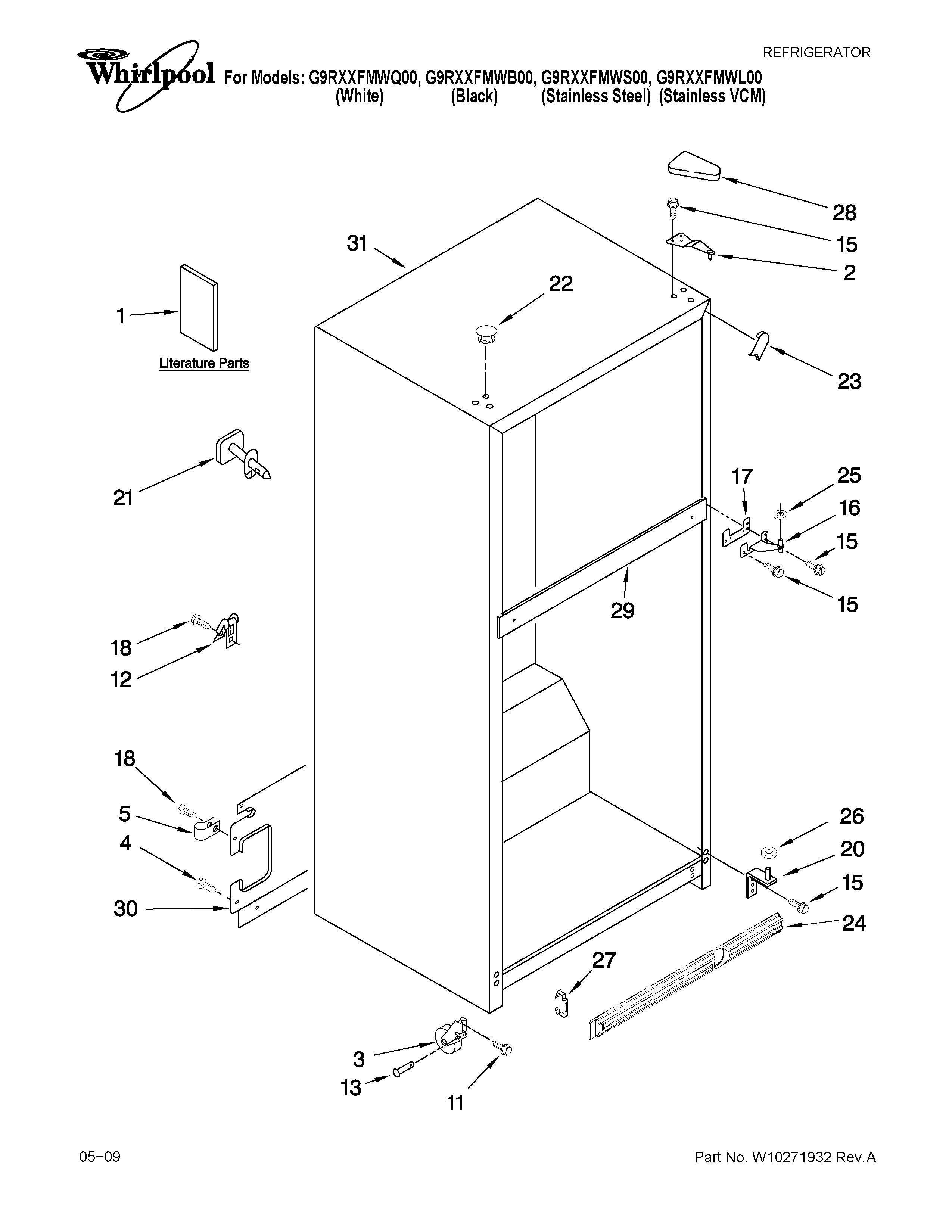 Cabinet parts