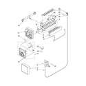 Whirlpool G9RXXFMWQ00 icemaker parts diagram