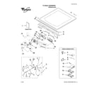 Whirlpool WGD9400SW2 top and console parts diagram