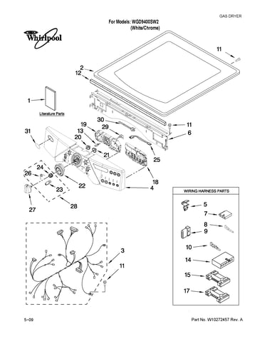 Top and console parts
