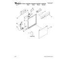 Whirlpool DU945PWWT0 frame and console parts diagram