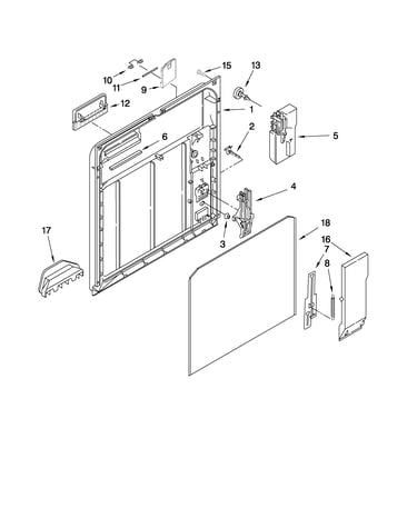 Inner door parts