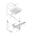 Whirlpool DU945PWWQ0 upper dishrack and water feed parts diagram