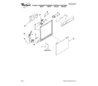 Whirlpool DU915PWWB0 frame and console parts diagram